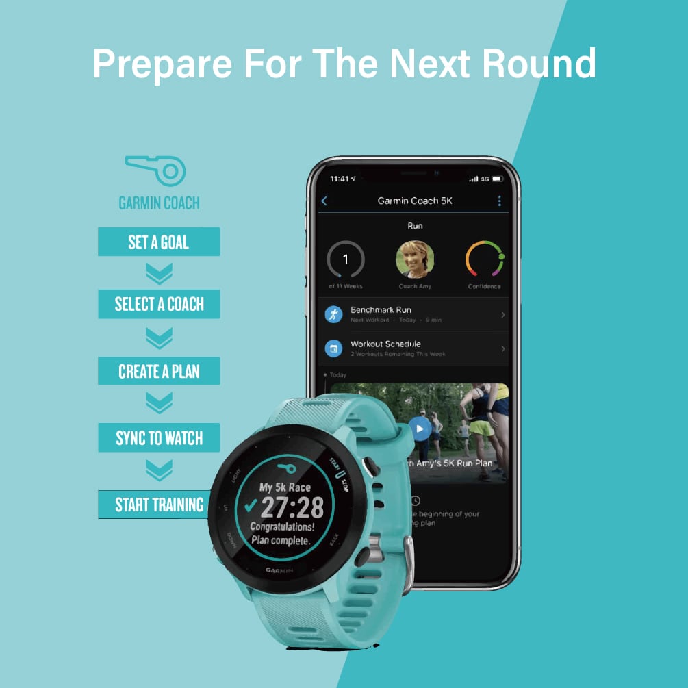 [PRE-ORDER] Garmin Forerunner 55 GPS Running Smartwatch - SEE YOURSELF AS A RUNNER