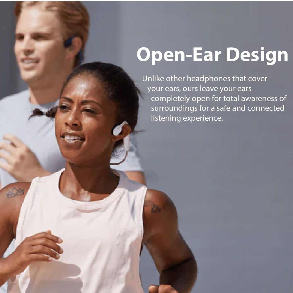 Shokz OpenMove Open-Ear Wireless Bone Conduction Sport Lifestyle Headphones (Aftershokz OpenMove)
