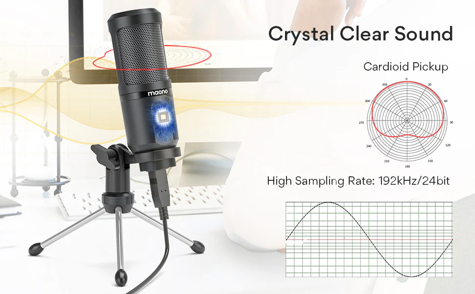 Maono AU-PM361TR RGB USB Condenser Microphone