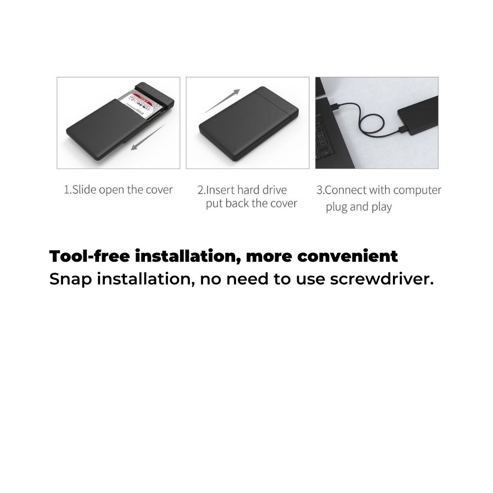 Orico 2577U3 2.5" SATA USB3.0 Hard Drive Enclosure