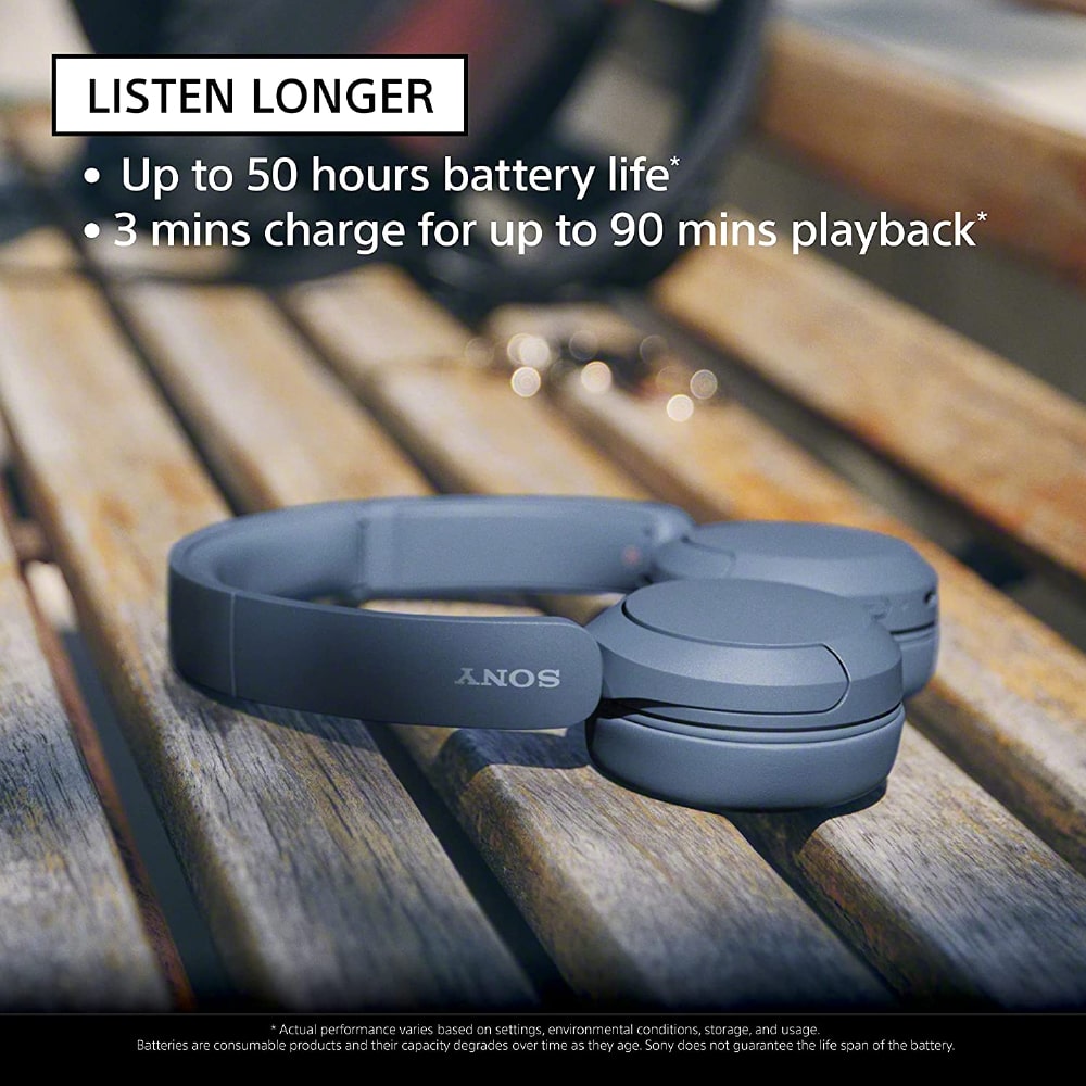 Sony WH-CH520 Wireless On-Ear Headphones Bluetooth with Microphone