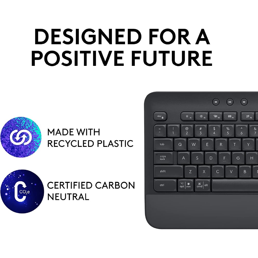 Logitech Signature K650 Comfort Full-Size Wireless Keyboard with Wrist Rest