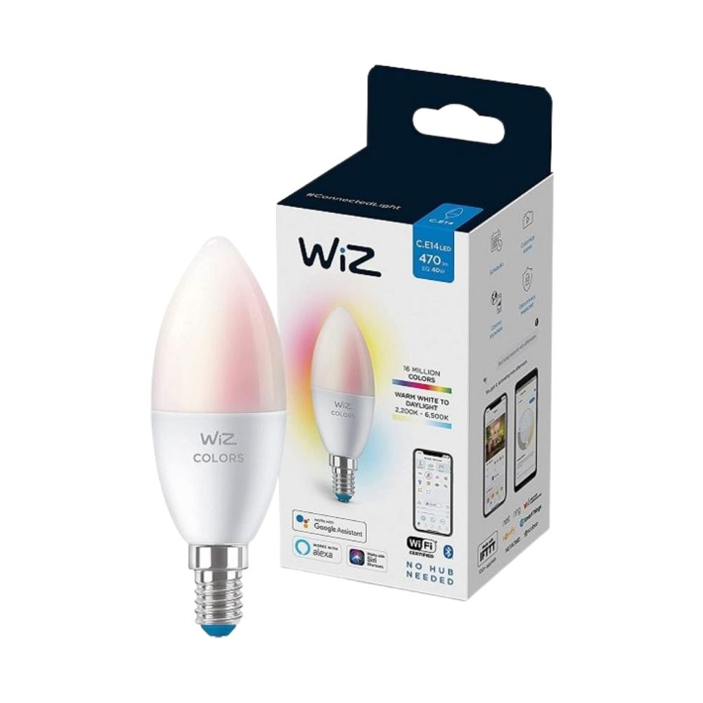 Philips WIZ PHI WFB 40W C37 E14 922-65 RGB Smart Bulb