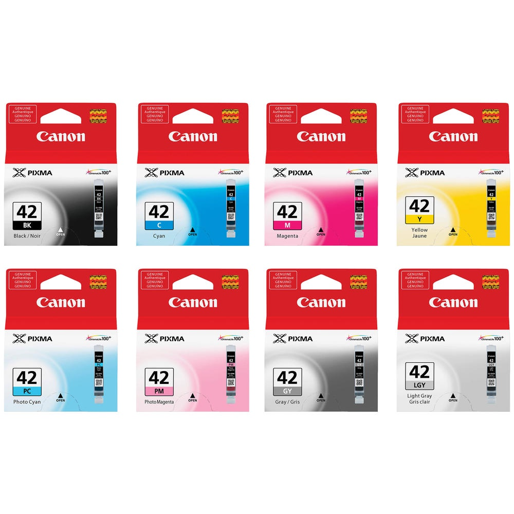 [CLEARANCE] Canon CLI-42 Ink ( Cyan/ Magenta/ Black/ Grey/ Photo Cyan/ Light Grey/ Photo Magenta)