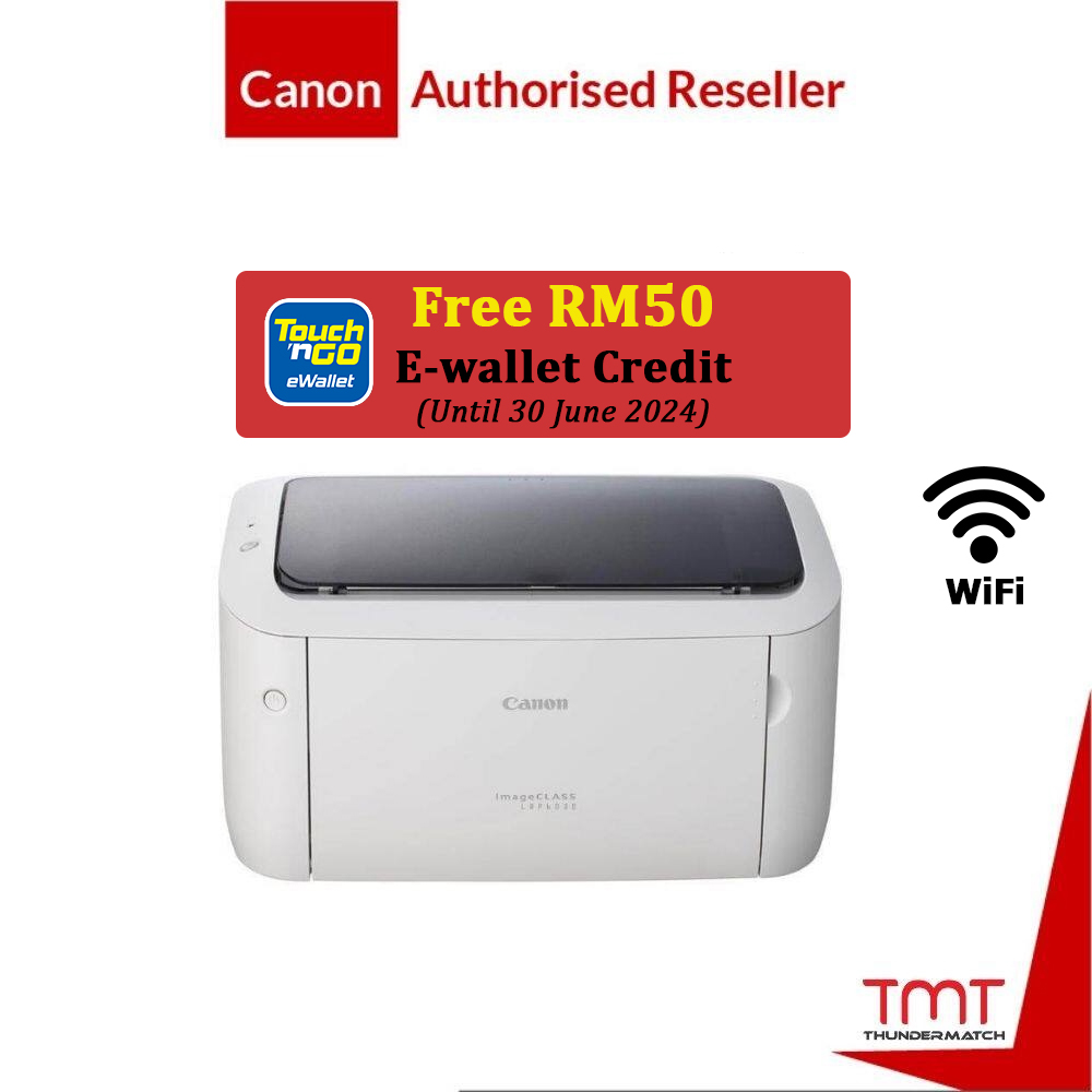 (TNG RM50) Canon LBP6030W Mono Laser Beam Wireless Printer