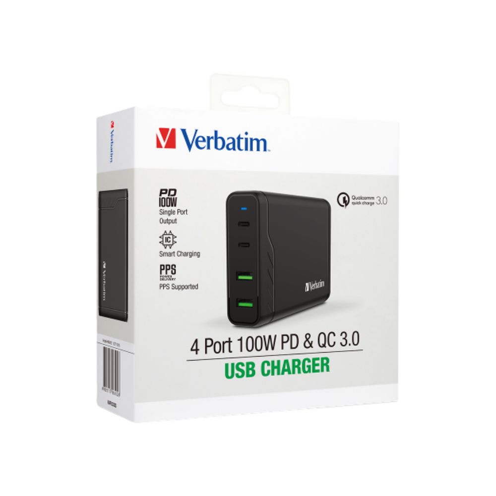 Verbatim 4 Ports 100W Charging Station