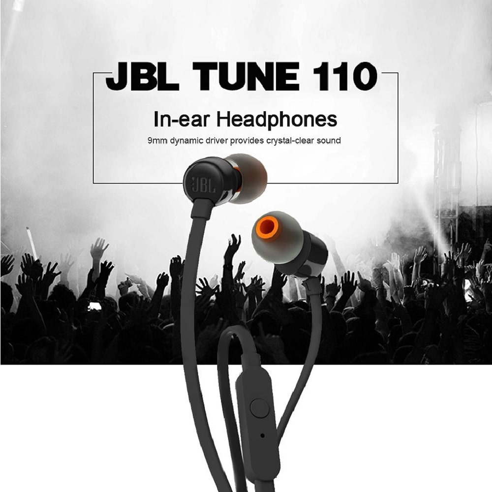 JBL Tune 110 Earphone Wired In Ear with Mic Thunder Match