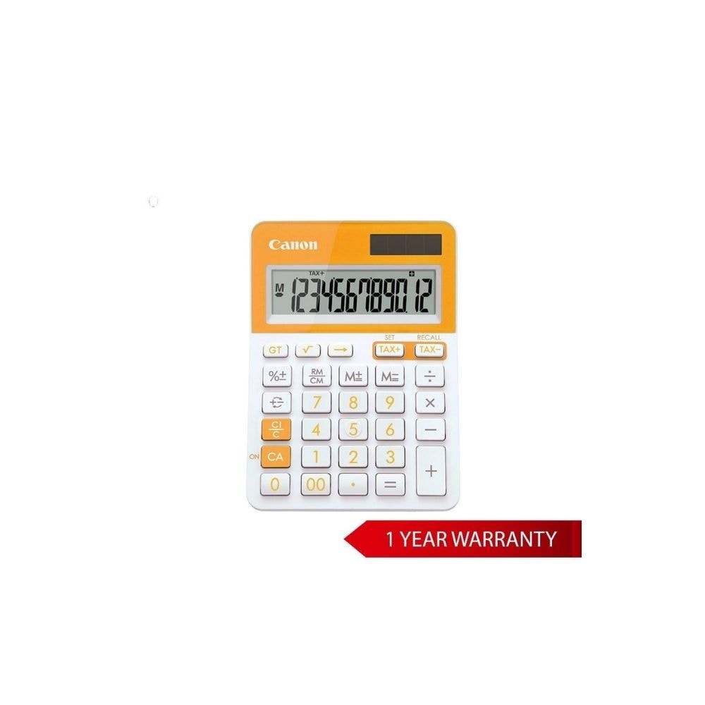 Canon LS-123T Desktop 12 Digits Calculator - Orange