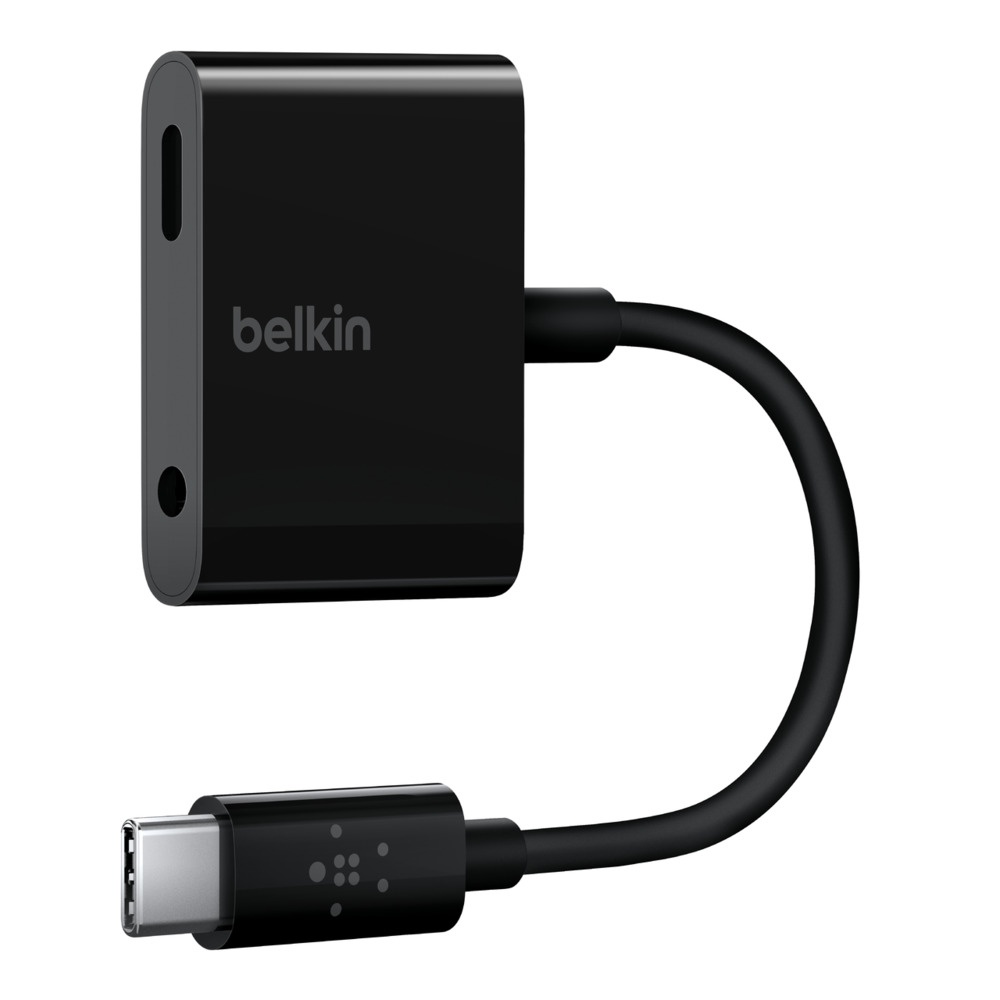 (FOR APPLE DEVICES) Belkin RockStar™ 3.5 mm Audio + USB-C Charge
