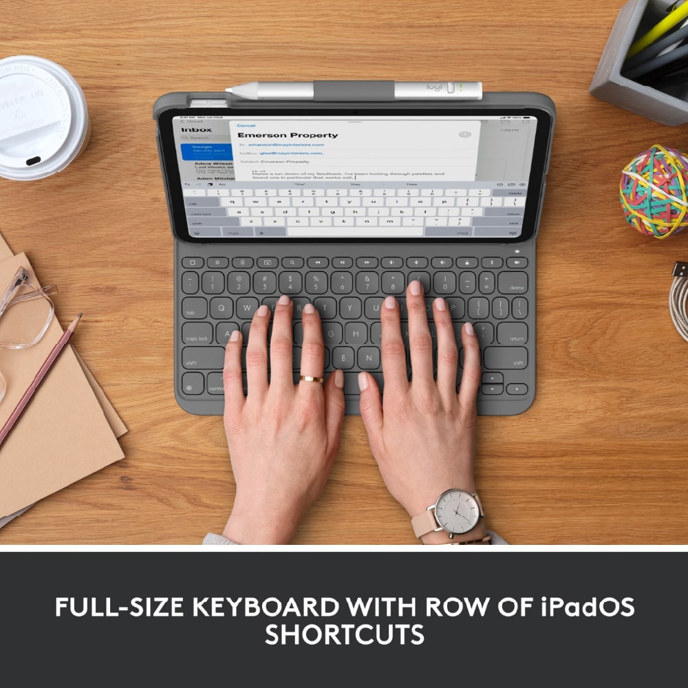 Logitech Slim Folio iPad 10.9 (10th Gen) Keyboard Case
