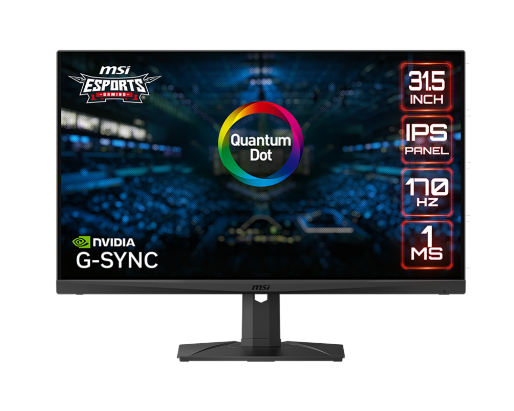 MSI MAG321QR-QD 31.5" Gaming Monitor | 1ms(MPRT) 170Hz | 2560 x 1440 (WQHD/2K) IPS Panel | HDMI + DP + USB Type C(Charging 15W) | Height Adjustable Stand | SRGB 140% & DCI-P3 97% | G-Sync, FreeSync | 3Y Warranty