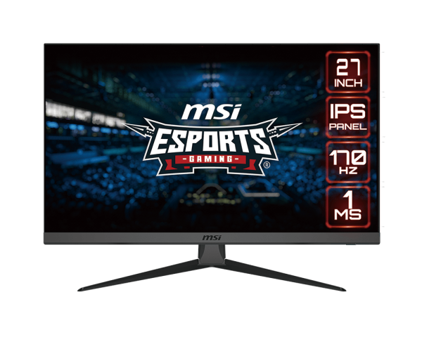 MSI G2722 27.0" Gaming Monitor | 1ms (MPRT) 170Hz | FHD IPS Panel | HDMIx2 & DP | Headphone-out | sRGB 101.91% & DCI-P3 81.1% | Free-Sync | 3Y Warranty