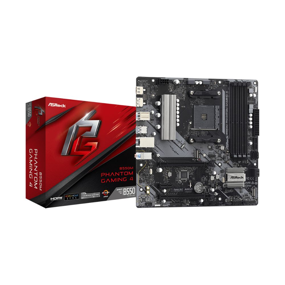 ASRock B550M Phantom Gaming 4 mATX Motherboard