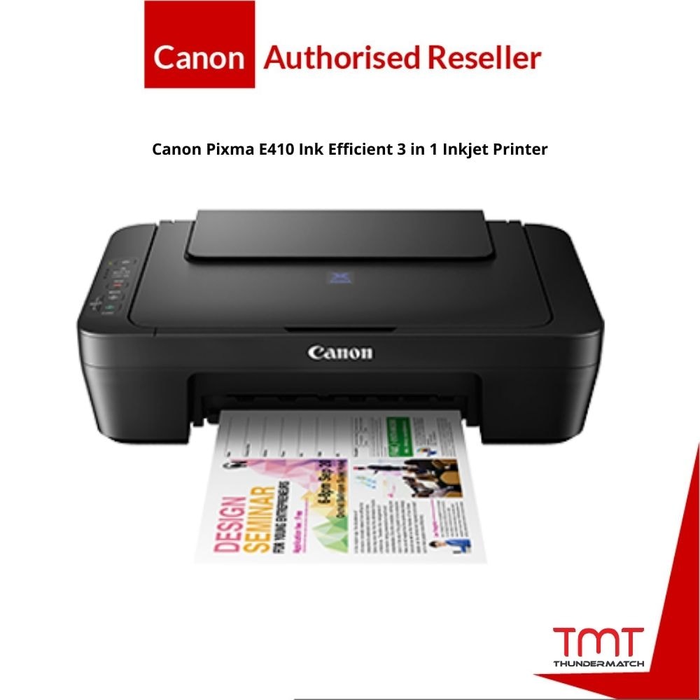(TNG RM30) Canon Pixma E410 Ink Efficient 3 in 1 Inkjet Printer
