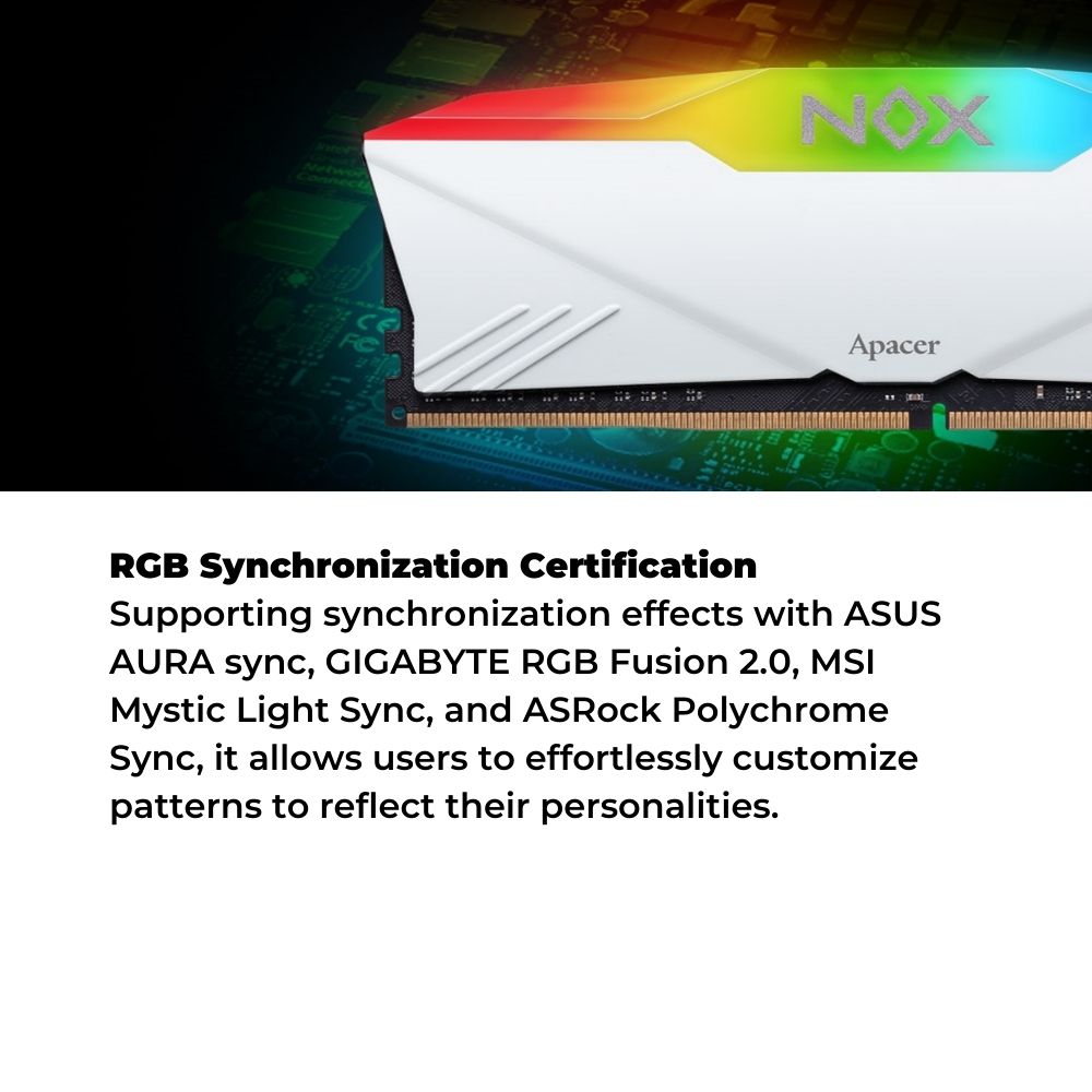 Apacer NOX RGB DDR4 Desktop Ram DIMM