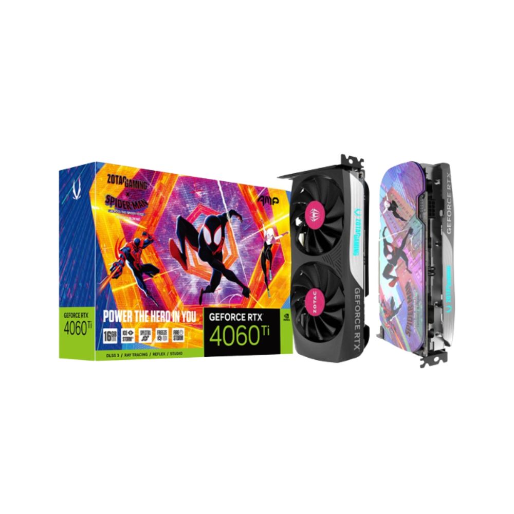 Zotac RTX 4060 Ti 8GB GDDR6 128Bit Gaming Twin Edge OC SPIDER-MAN Edition VGA Graphics Card