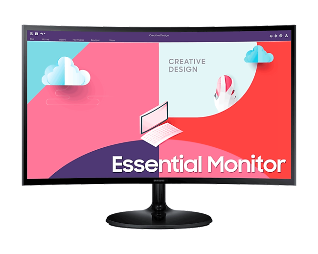 (Exclusive) Samsung LS24C360EAEXXS 24" Curved Monitor (1800R) | 1920 x 1080