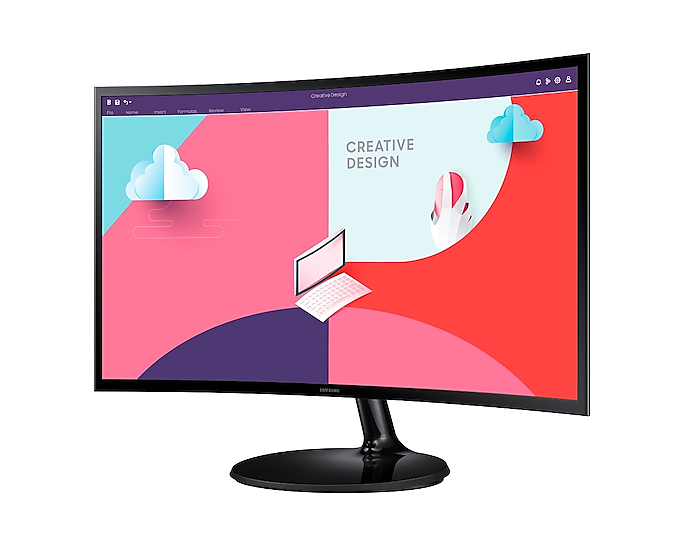 (Exclusive) Samsung LS24C360EAEXXS 24" Curved Monitor (1800R) | 1920 x 1080