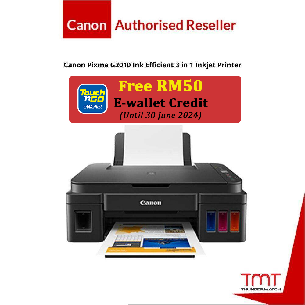 (TNG RM50) Canon Pixma G2010 Ink Efficient 3 in 1 Inkjet Printer | Print / Scan / Copy