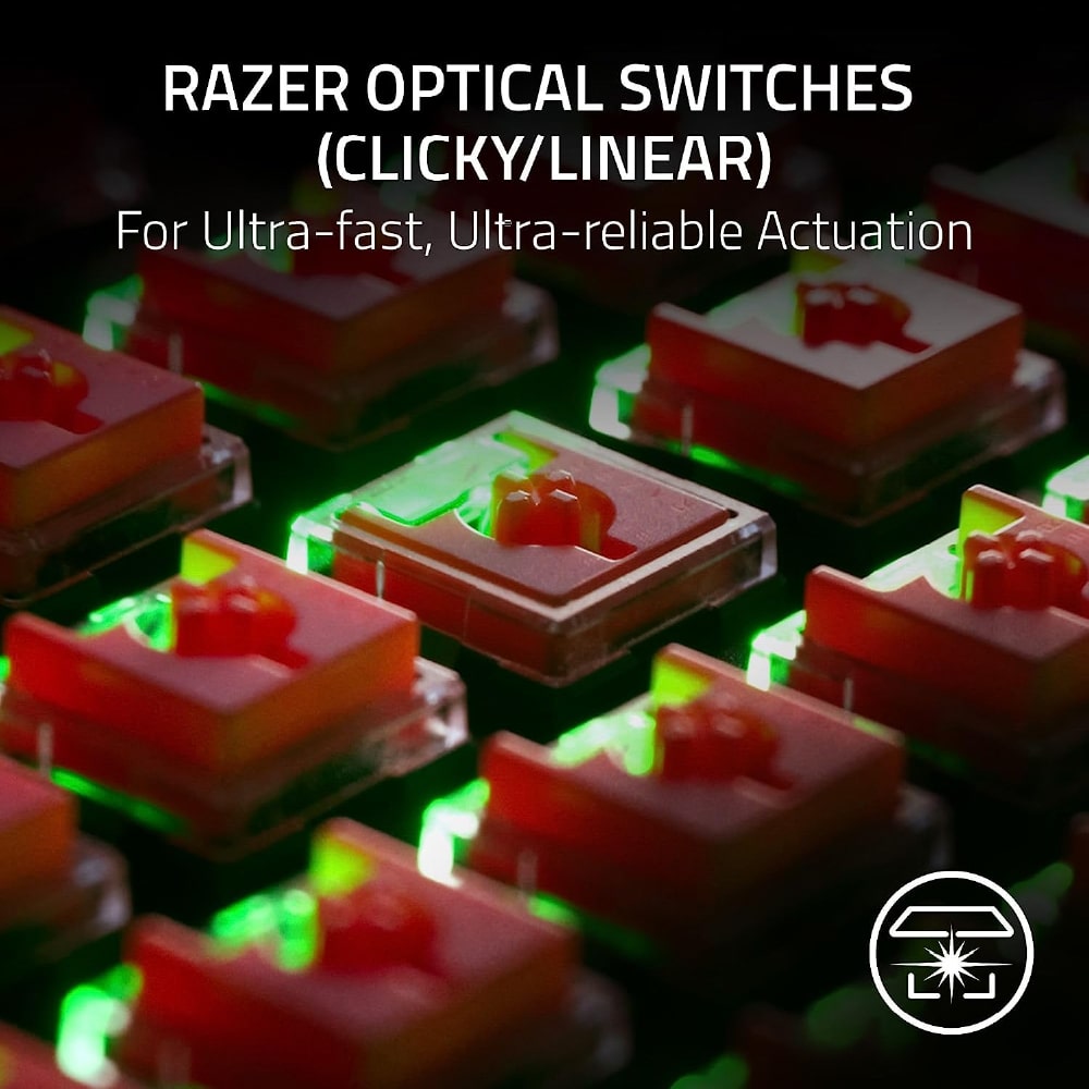 Razer DeathStalker V2 Linear Red Switch Gaming Keyboard
