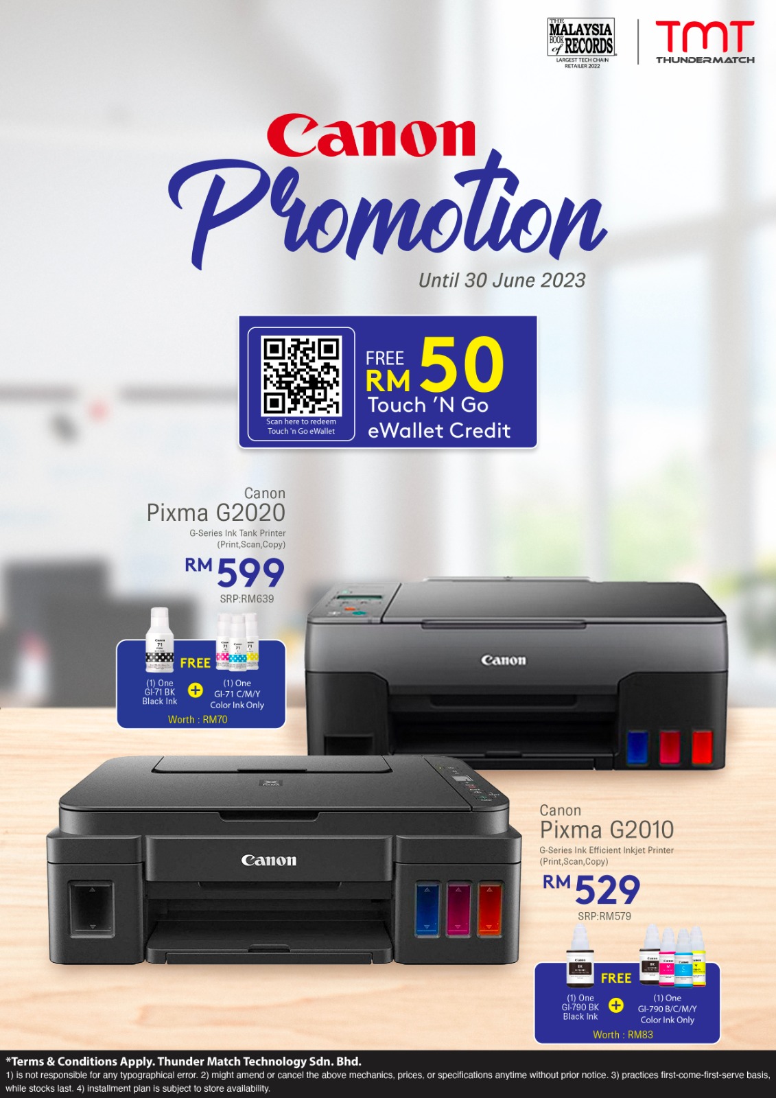 Canon Pixma G2020 Ink Tank Printer ( Print | Scan | Copy ) G-Series (1-800-18-2000)