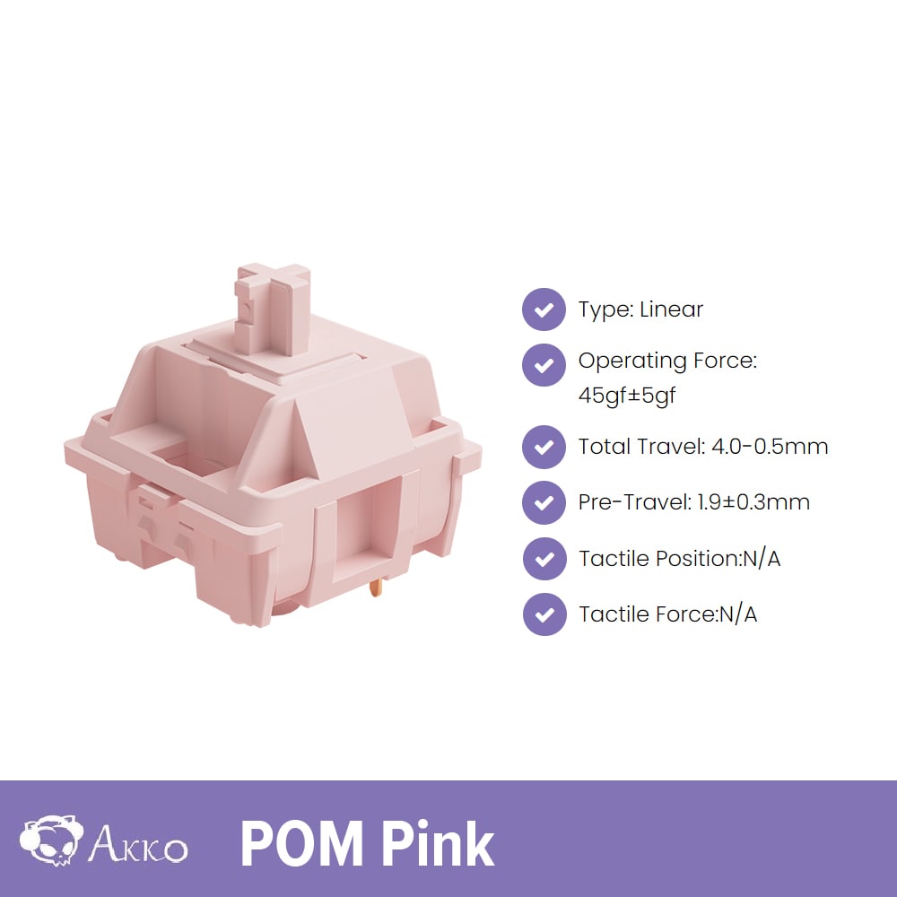 Akko POM Linear/Tactile Switch - 45pcs