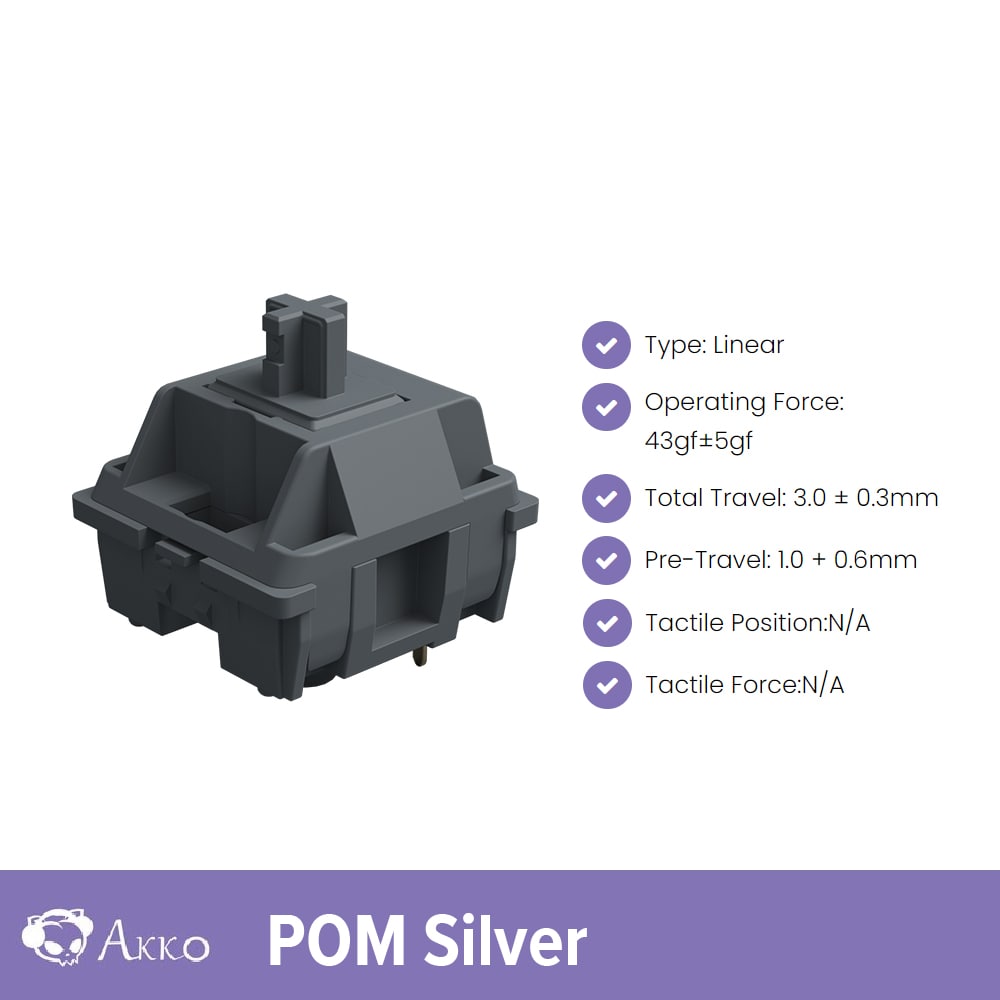 Akko POM Linear/Tactile Switch - 45pcs