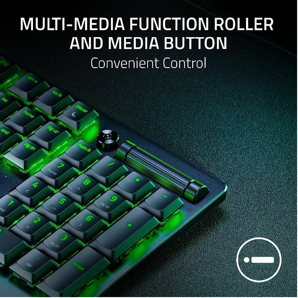 Razer DeathStalker V2 Clicky Purple Switch Gaming Keyboard