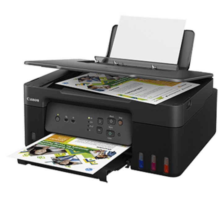 Canon Pixma G3730 A4 Ink Efficient Printer - (Print, Scan, Copy, WiFi) G-Series Ink Tank Borderless A4 Photo Printing | 11.0/ 6.0 ipm | 4800 x 1200 dpi | USB 2.0 Hi-Speed | 2 Years Warranty