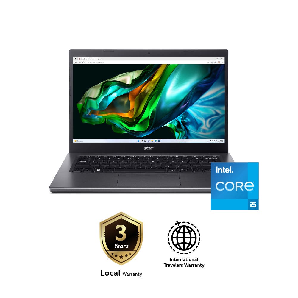 Acer Aspire 5 A514-55-554D Laptop (Active Blue) | i5-1235U | 8GB RAM 512GB SSD | 14'' FHD | Intel UHD Graphics | MS Office H&S | Win11 | 3Y Warranty