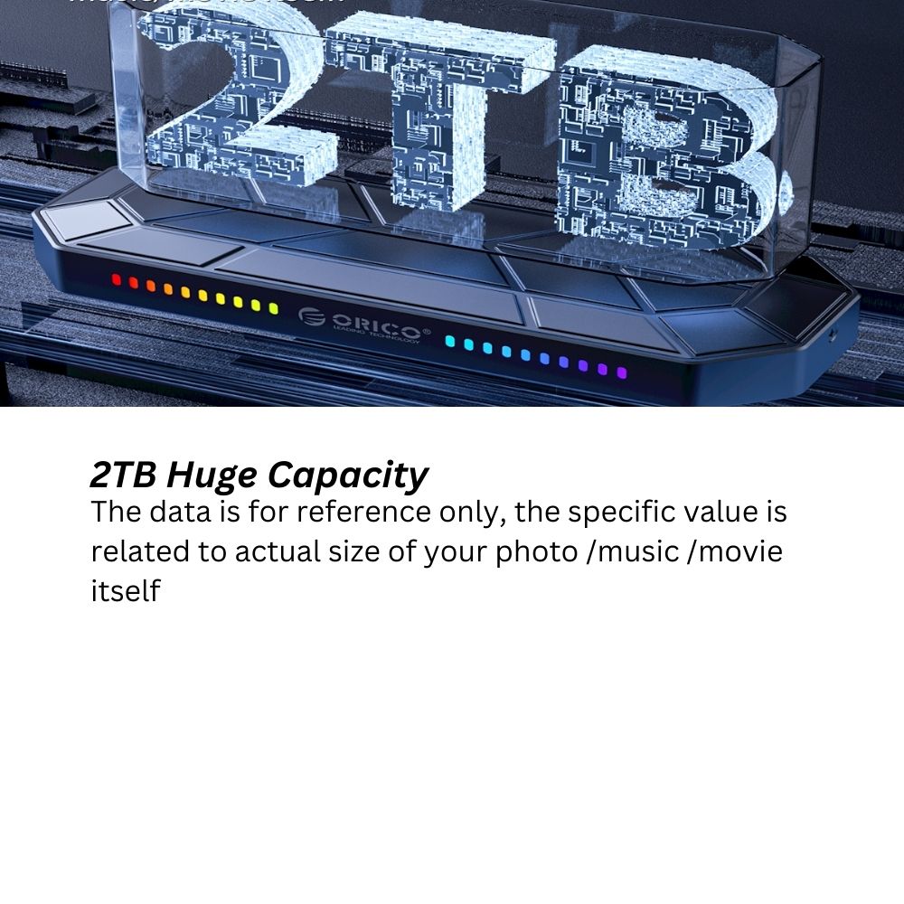 Orico M2VG01 RGB M.2 PCIe NVMe SSD Enclosure USB3.1 Type C