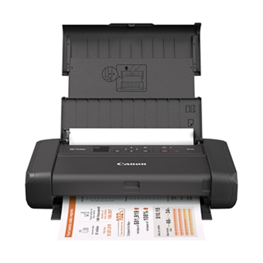 Canon PIXMA TR150 (With Removable Battery) A4 Portable Printer | Supports Dual Band Wi-Fi, Direct Wireless Connection, Fast Charge, Support USD Type C | 1+1 year In-house Warranty