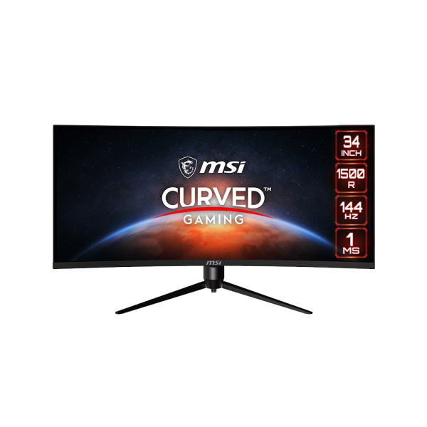 MSI Optix MAG342CQR 34" Gaming Monitor (21:9) | Curved 1500R | 1ms(MPRT) | 144Hz | 3440 x 1440 (UWQHD/2K) | VA Panel | HDMI & DP | Height Adjustable Stand | sRGB 118.25% / DCI-P3 92.57% | Free-Sync | 3Y Warranty