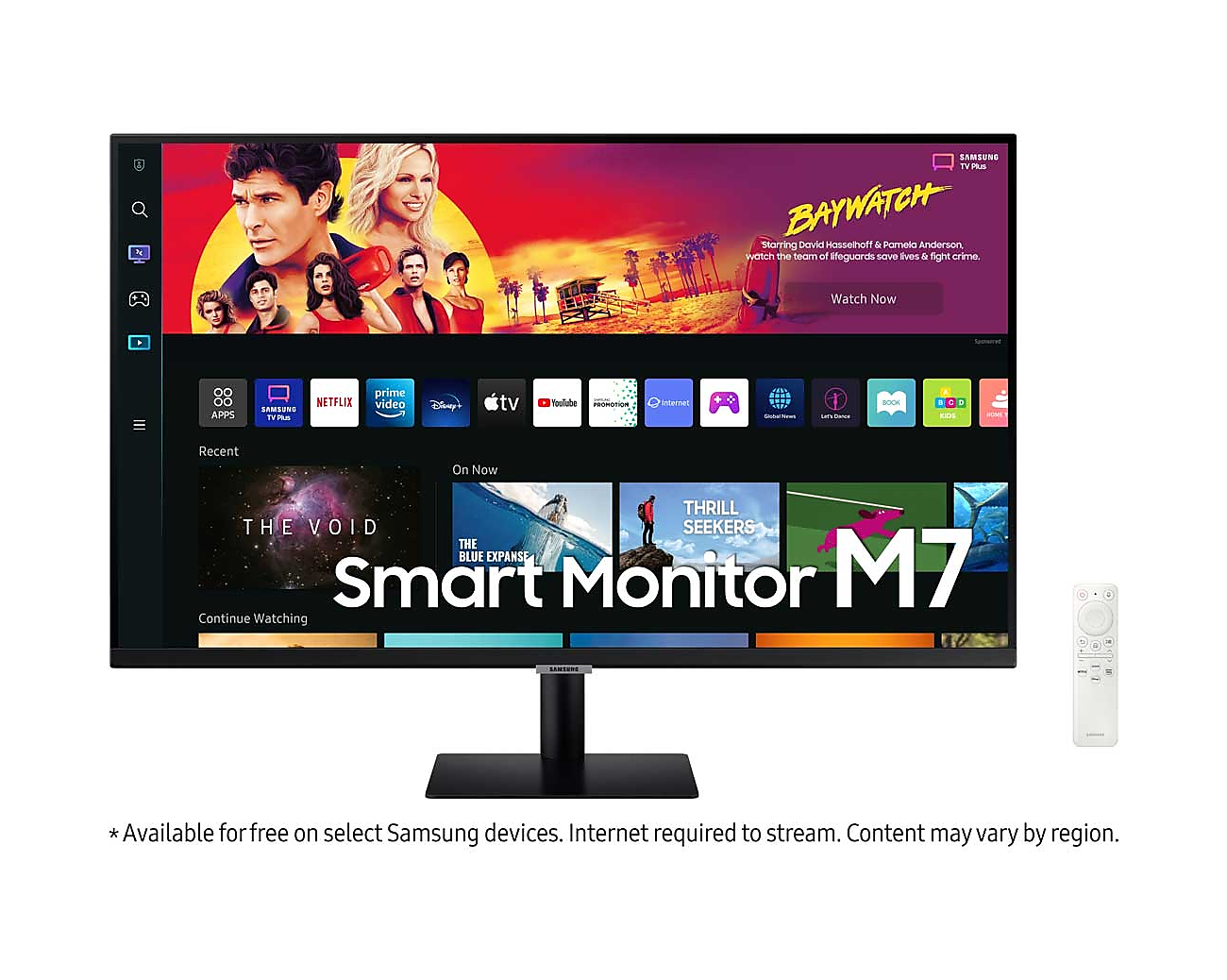 Samsung LS43BM702UEXXS M7 4K 43" Smart Monitor | 4K (3840x2160) | 60Hz | 4ms(GTG) | VA Panel | HDR10 | HDMI | WiFi & Bluetooth | Dual Speaker | Tilt adjustable | VESA(200x200) | 3Y Warranty