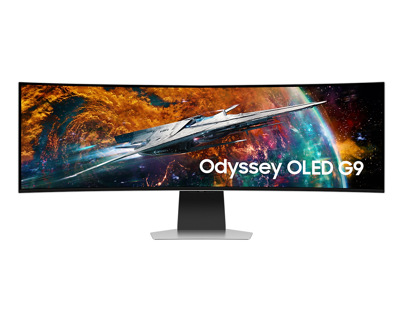 Samsung LS49CG954SEXXS Odyssey Curved OLED G9 49" Smart Monitor (5120x1440) | 240Hz | 0.03ms(GtG) | OLED Panel | HDR10+Gaming | DP & HDMI & Micro HDMI | Wireless & Bluetooth | Speaker | HA & Tilt Stand | AMD FreeSync Premium Pro | 3Y Warranty