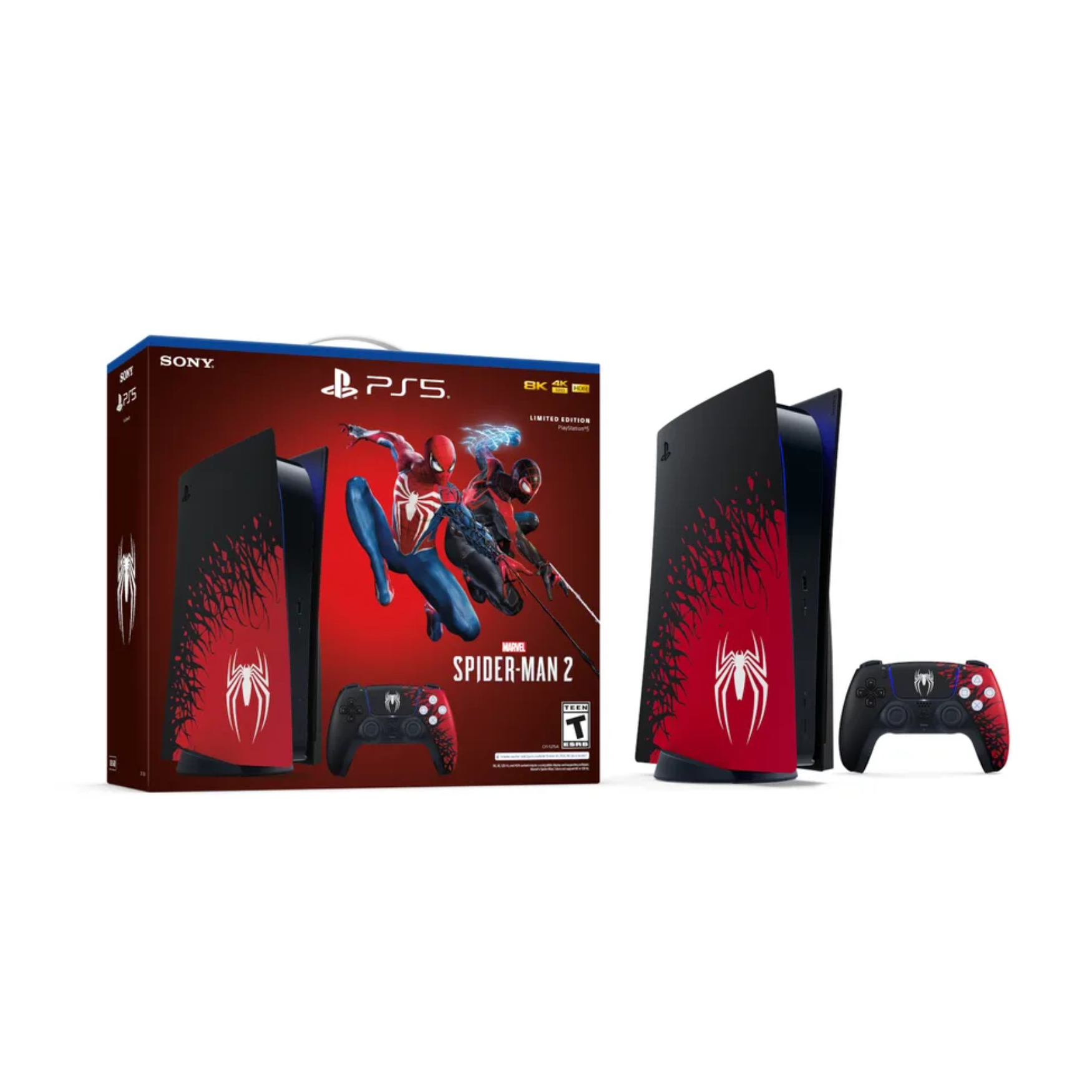 (PRE-ORDER ETA 15 SEP) PlayStation 5 Disc Edition Console Marvel’s Spider-Man 2 Limited Edition Bundle (Malaysia Set)