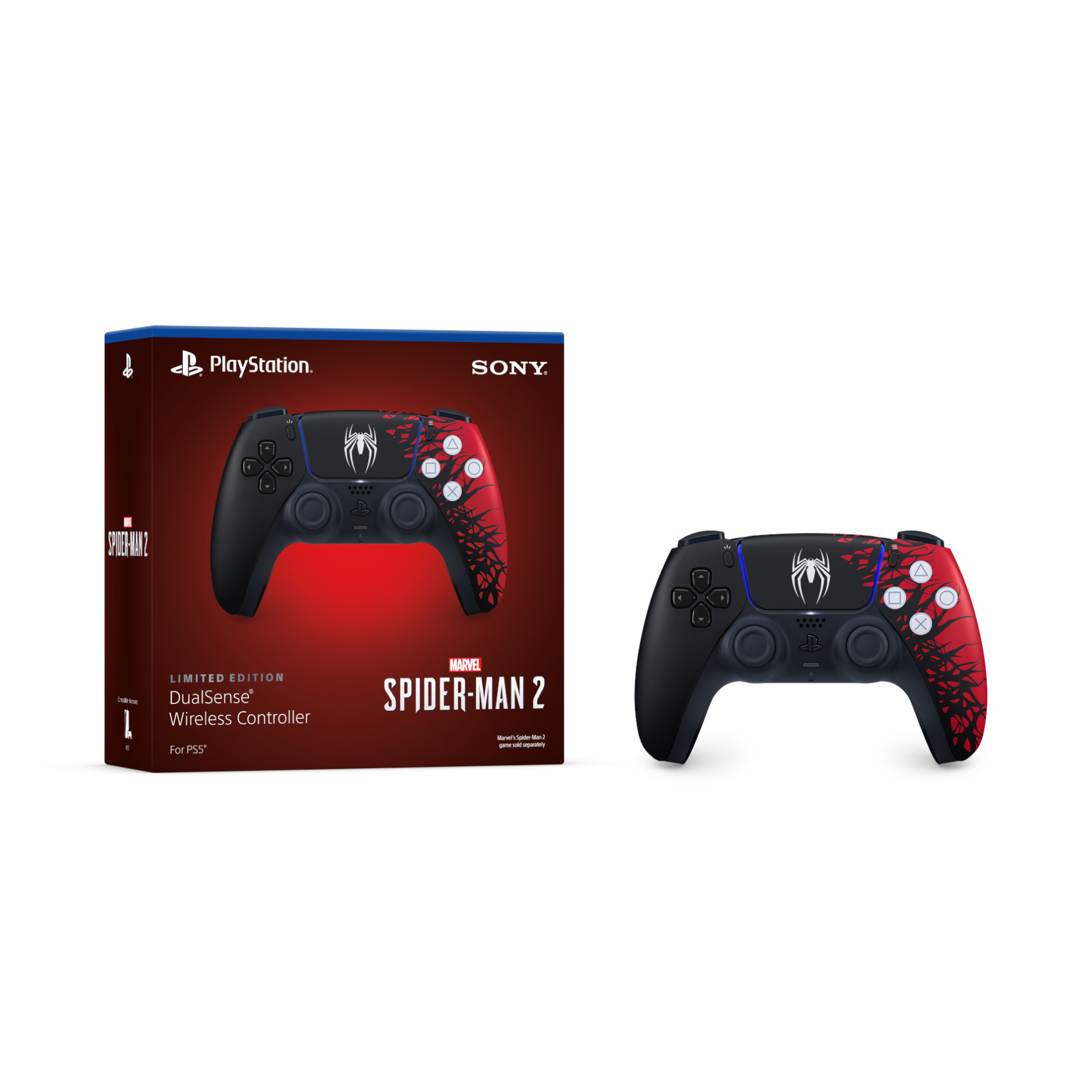 (PRE-ORDER ETA 1 SEP) PlayStation DualSense Spider Man 2 Wireless Controller - Limited Edition