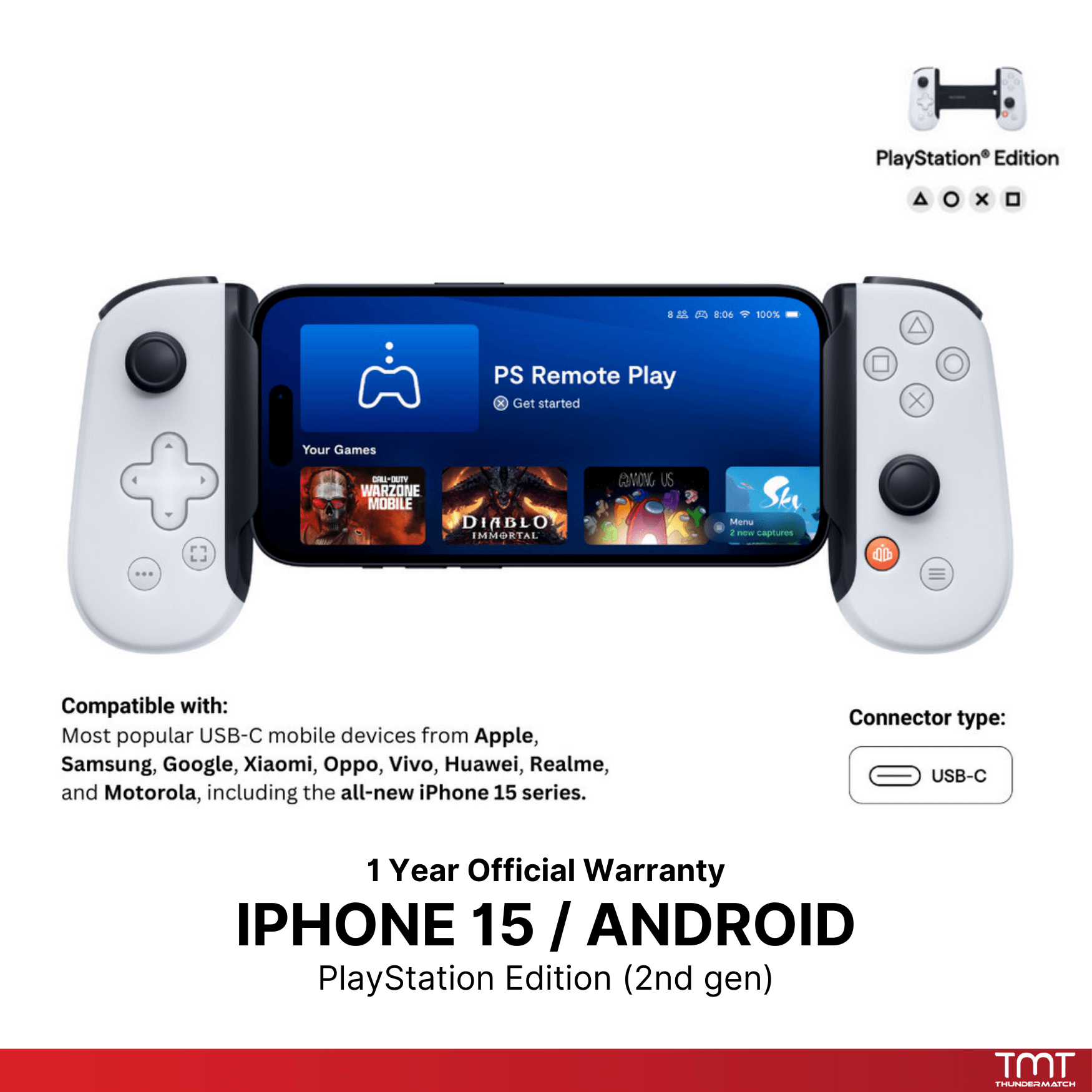 BACKBONE One PlayStation / Standard Version (2nd Gen)