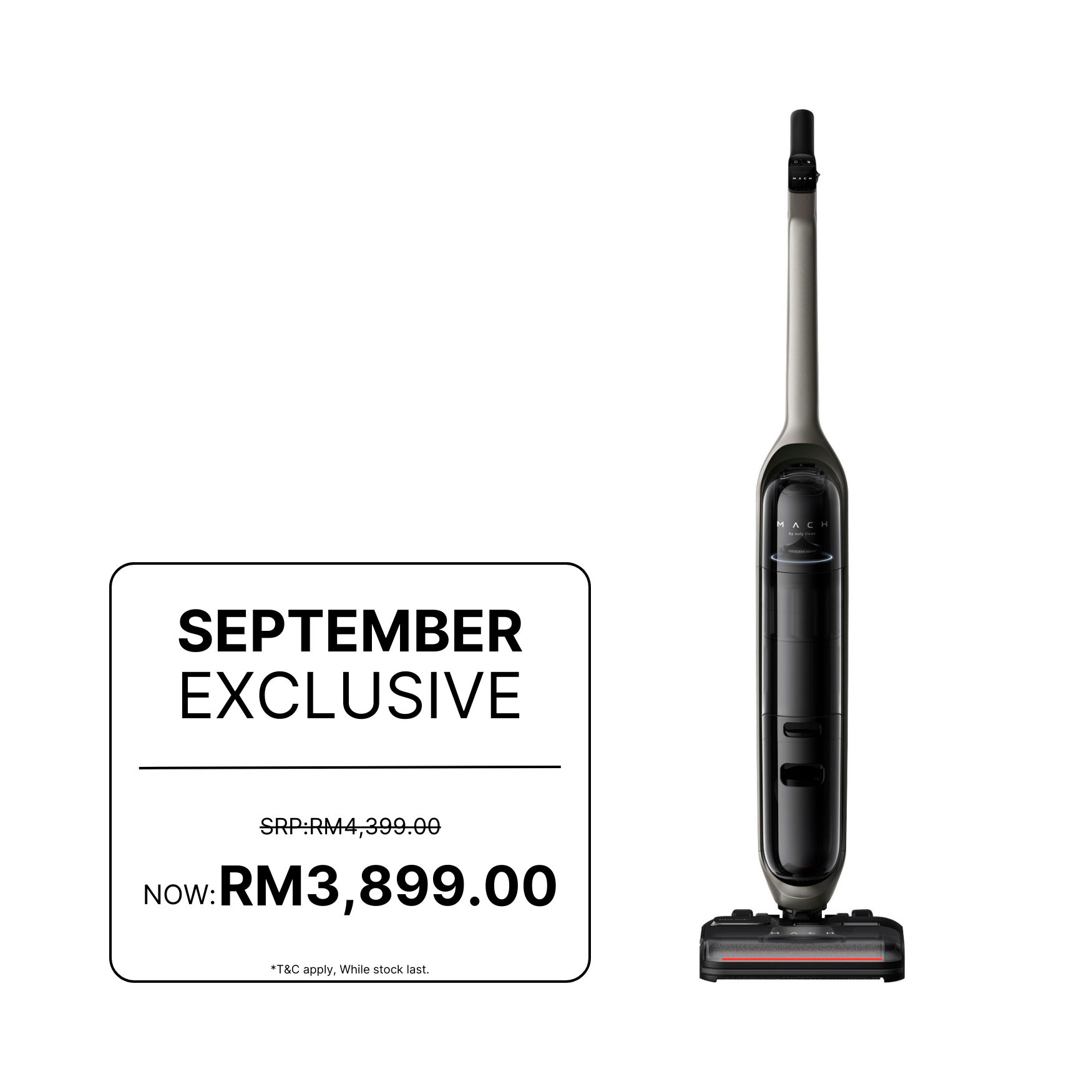 [SEPTEMBER EXCLUSIVE] Anker MACH V1 Ultra Vacuum l 16,800 Pa Ultra-Powerful Suction l All-in-one design for complete floor cleaning