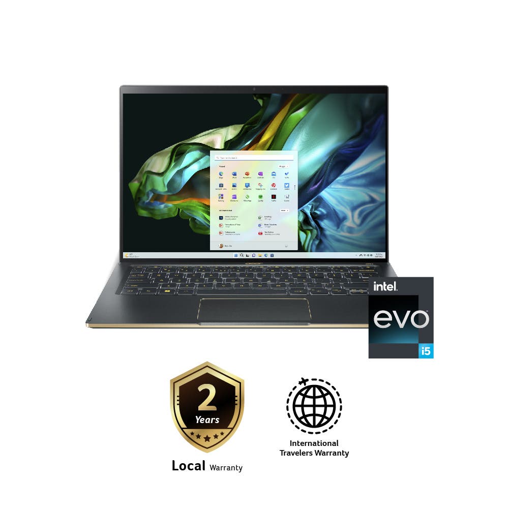 Acer Swift 14 SF14-71T-58LC Laptop (Mist Green) | i5-13500H | 8GB RAM 512GB SSD | 14'' WUXGA TouchScreen | Intel Iris XE | MS Office H&S 2021 | Win11 | 2Y Warranty