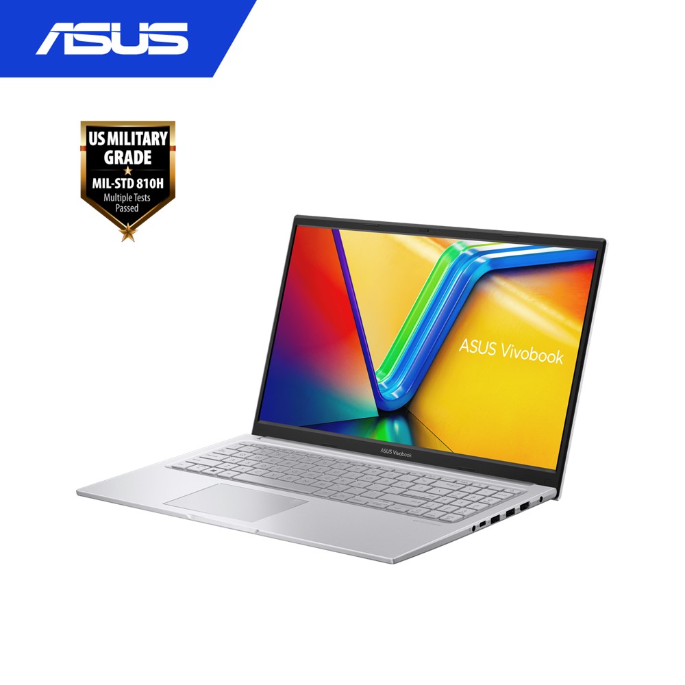 Asus VivoBook A1504V-ABQ353WS Laptop (Silver) | i5-1335U | 8GB RAM 512GB SSD | 15.6''FHD | Intel Iris Xe | MS Office H&S 2021 | Win11 | 2Y Warranty