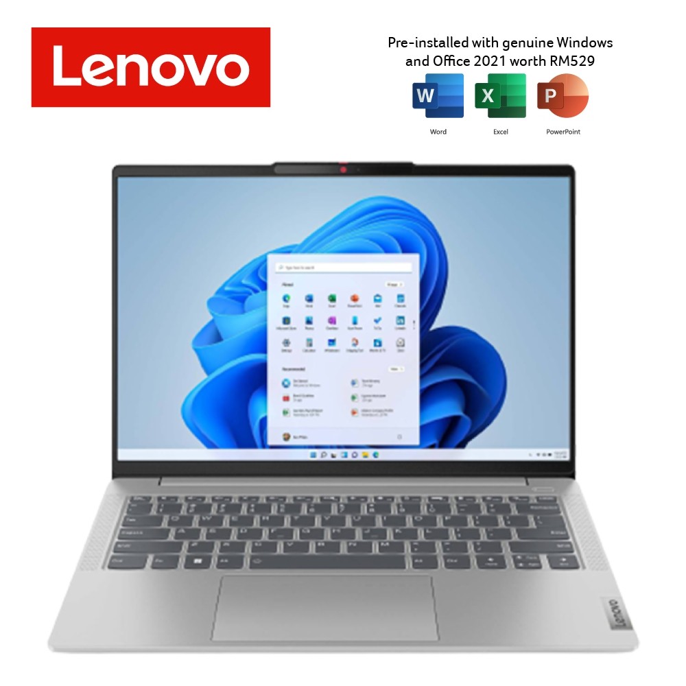 Lenovo IdeaPad Slim 5 Laptop (82XD0054MJ) (Cloud Grey) | i5-13500H | 16GB RAM 512GB SSD | 14.1"WUXGA (1920x1200) OLED | Intel Iris Xe | MS Office H&S 2021 | Windows 11| 2Y Warranty