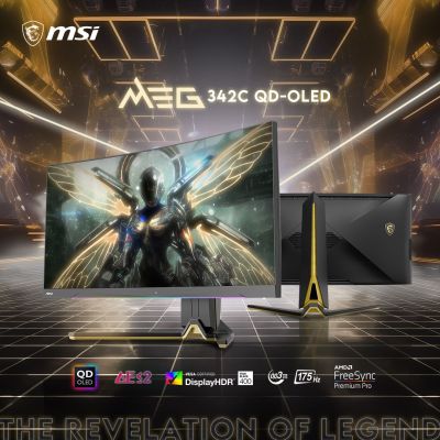 MSI Gaming Monitor MEG 342C QD-OLED 34.0" Curved Gaming Monitor | 3440 x 1440