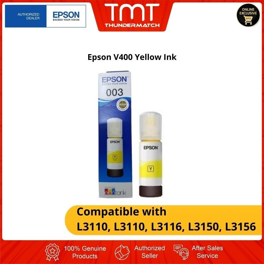 Epson V400 Yellow Ink | 65ml | L3110 , L3150 , L315
