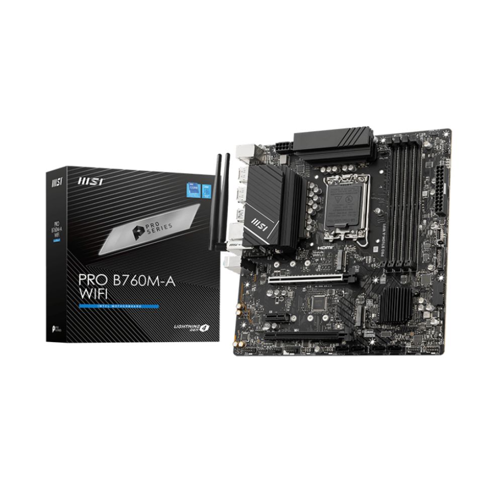 MSI Pro B760M-A WIFI mATX Motherboard