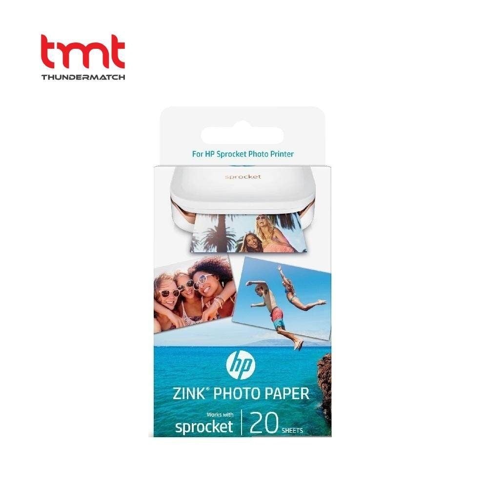 HP Thermel Zink Photo Paper/Photo Size: 70mm x 50mm(2 x 3")/20 Sheet / Sprocket/Sprocket 2 in 1 /Sprocket plus/Sprocket 200