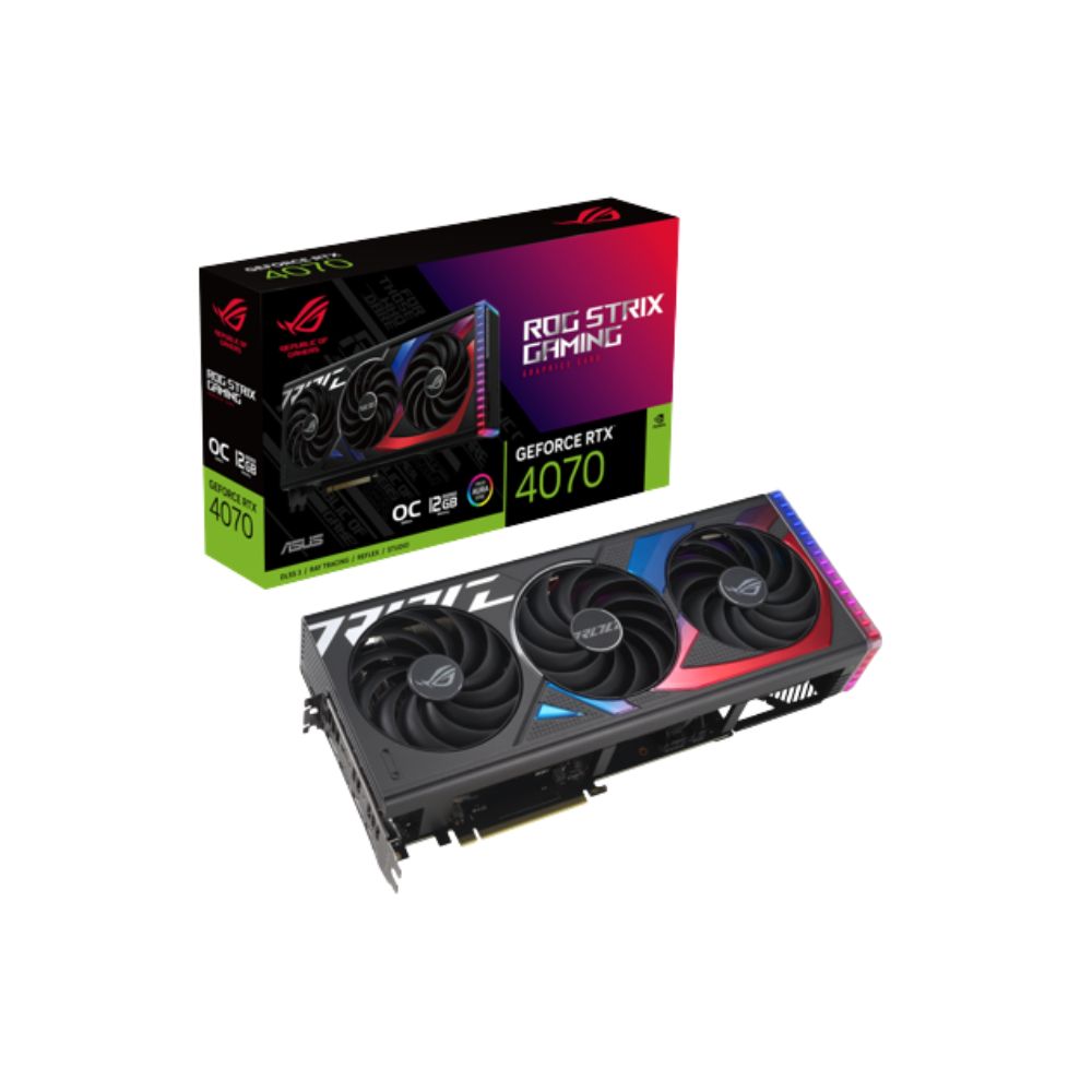 ASUS ROG Strix GeForce RTX 4070 OC Edition 12GB GDDR6X 192Bit Graphics Card