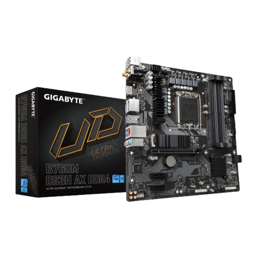Gigabyte LGA1700 Intel B760M-DS3H AX DDR4 mATX Motherboard