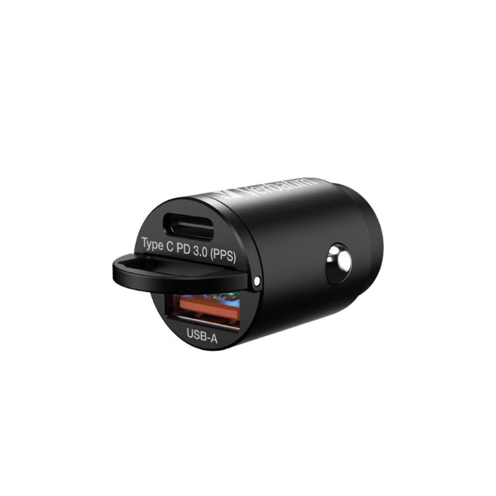 Verbatim 2 Ports 33W QC 3.0 Super Charge Mini Car Charger