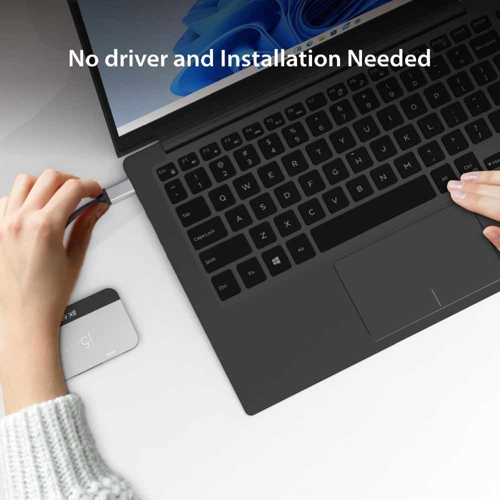 J5create 8K USB-C to Dual HDMI™ Display Adapter (JCA465)